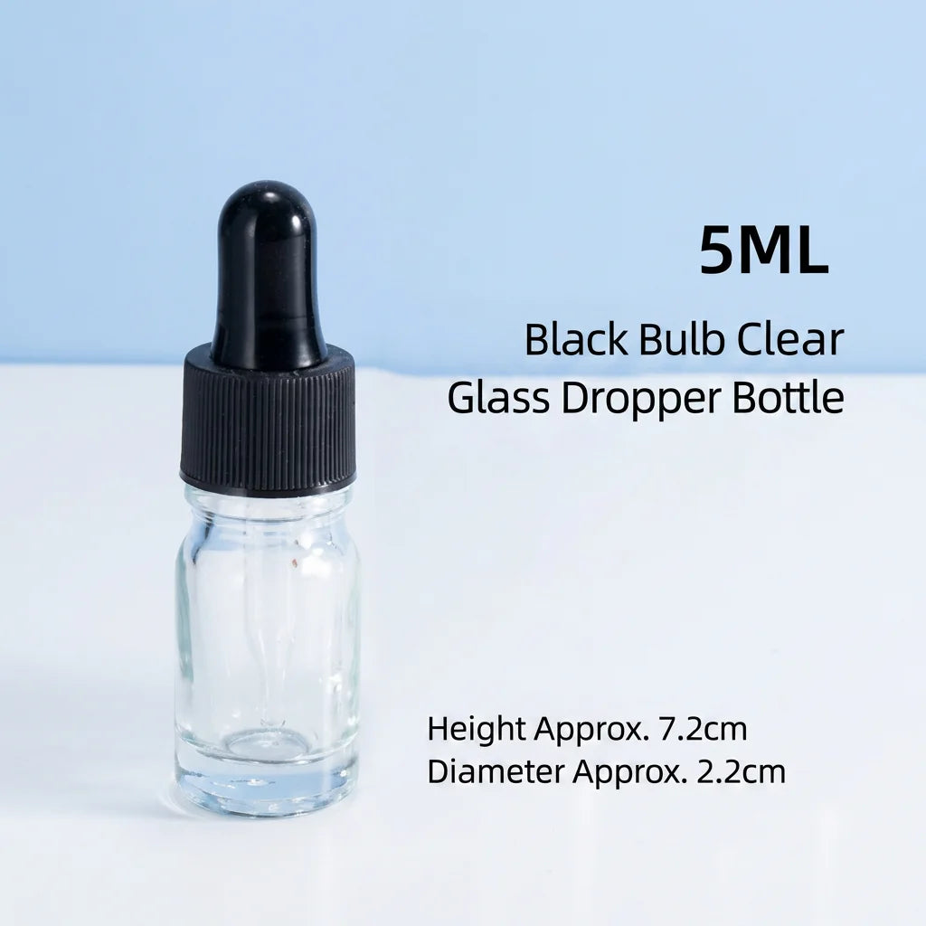 Glass Dropper Bottles – Refillable Serum & Essential Oil Vials