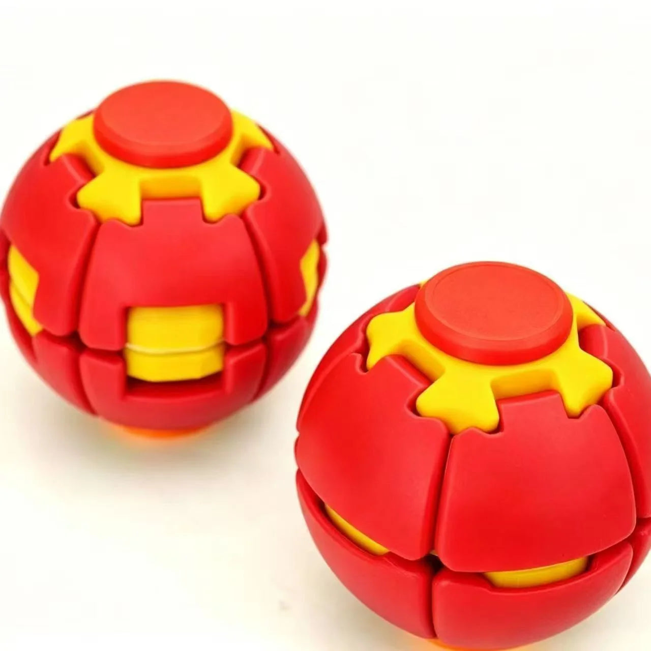 3D Gear Ball Fidget Toy Spiral Stress Relief Sensory Toy For Kids Adults Christmas Birthday Party Gifts Anxiety Relief Toys Oasis Select 1 pcs red yellow