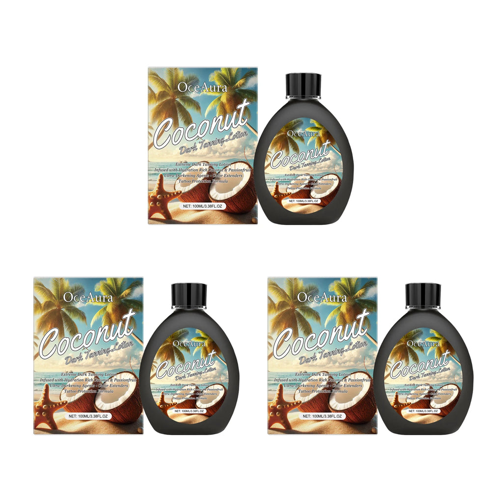 OceAura Coconut Dark Tanning Lotion – Bronzer & Sunless Tan Sunless Tanning Lotion Oasis Select 300ml boxed