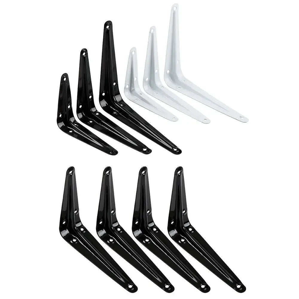 Metal Triangular Wall Bracket L-Shape Corner Shelf Support 4–14"
