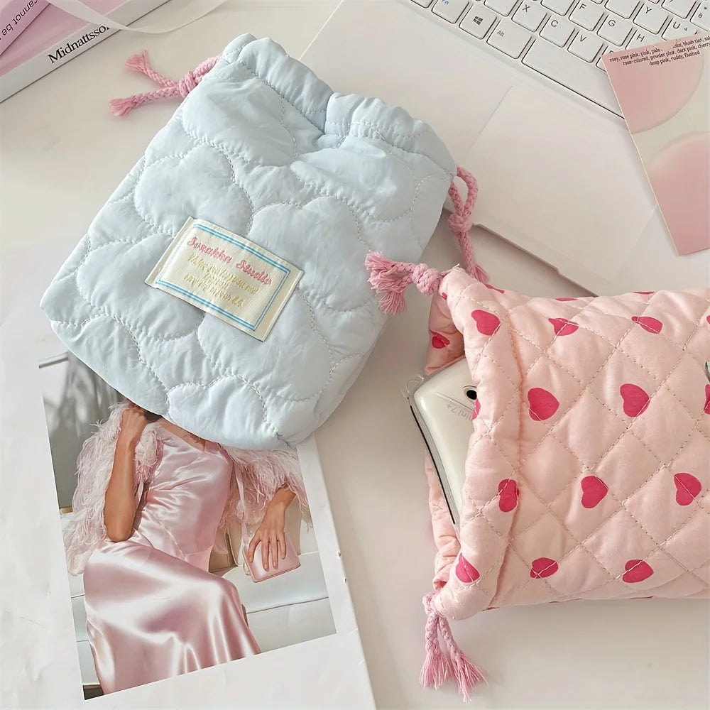 Cute Drawstring Makeup Bag, Camera CCD Polaroid Storage Bag, Travel Portable Toiletry Bag, Handbag Oasis Select