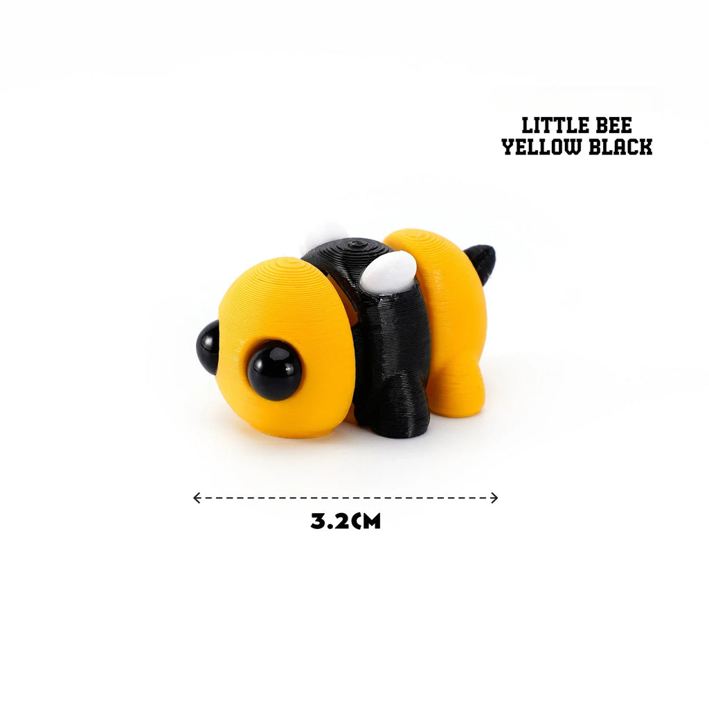 3D Printed Mini Animals Multi-Joint Rotatable Fidget Toys Office Desk Decoration Home Decor Animal Model Figurine Kid Gift 피규어 Oasis Select Little bee