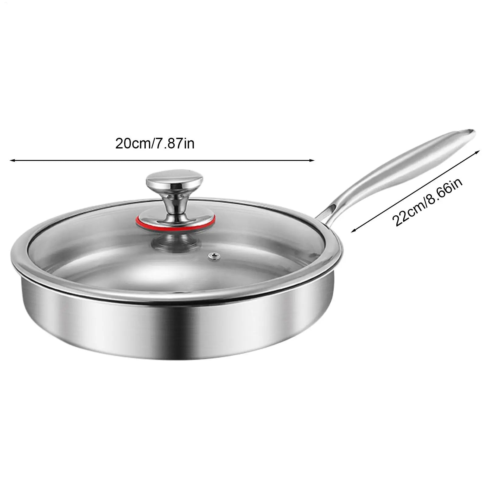Nonstick Frying Pan with Lid Nonstick Frying Pan Skillet Titanium Alloy Cookware Pots with Lid Kitchen Supplies for Home Oasis Select