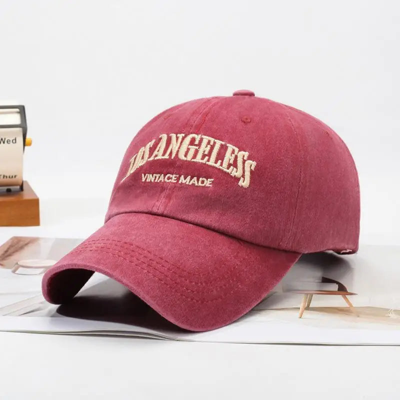 Washed Embroidered Baseball Cap Men Women uv차단 шляпа женская от солнца Gorros para el sol de mujer Adjustable Cap Summer Sun Hat Oasis Select B10