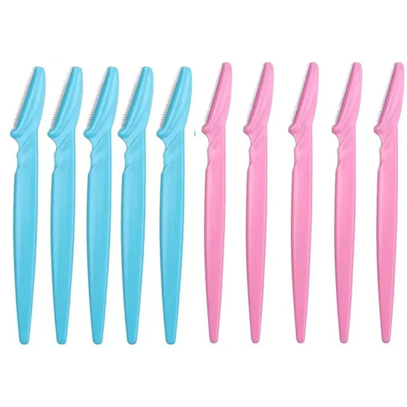 1-10Pcs Mix Color Eyebrow Razor Women Face And Body Safe Trimmer Hair Shaver Eye Brow Remover With Cover Small Makeup Tools Set Oasis Select 10pcs Mix Color 1