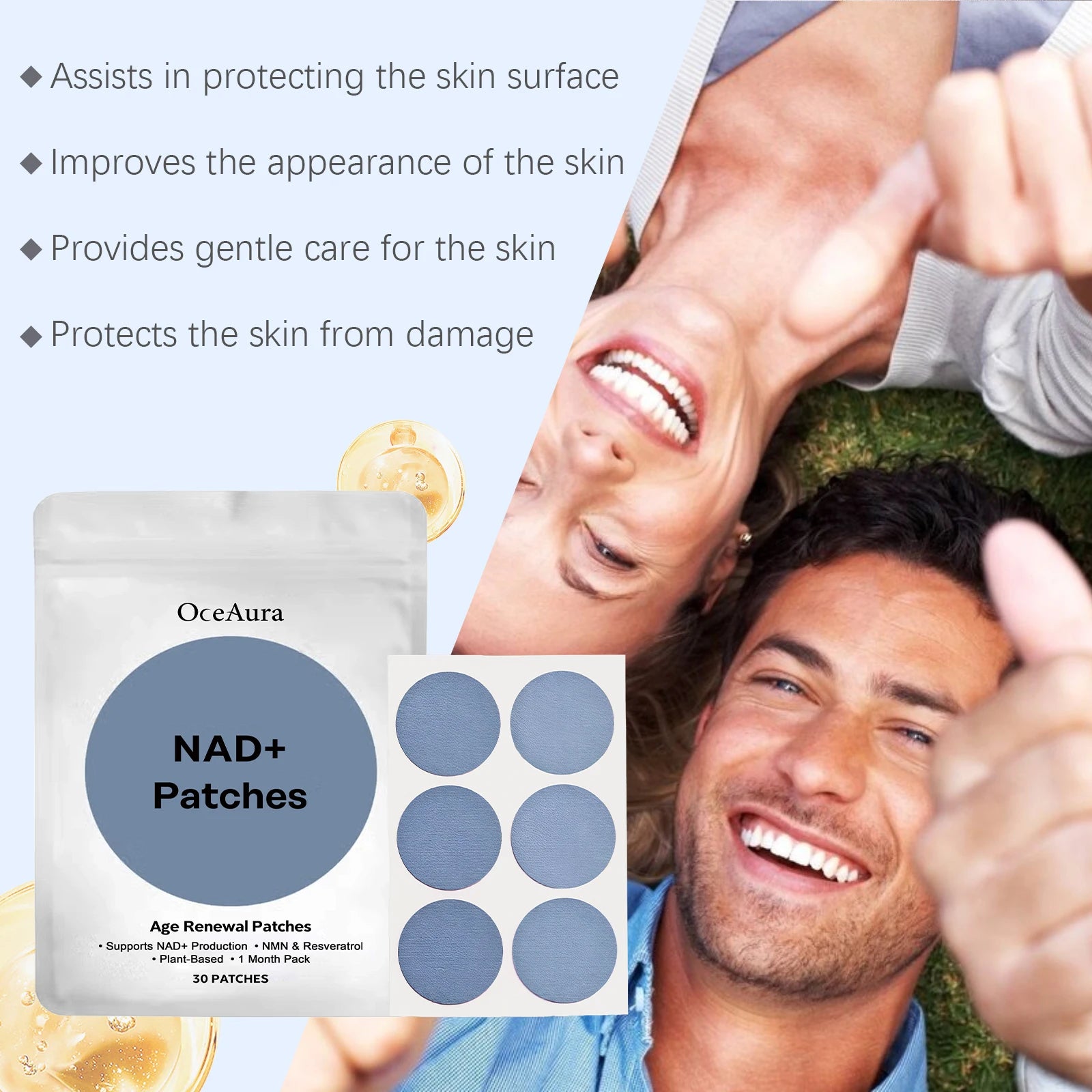 Body Care Patches Nourishing Revitalizing Gently Nourishes the Skin Smoothing Portable Stickers Renewal for Women & Men Oasis Select