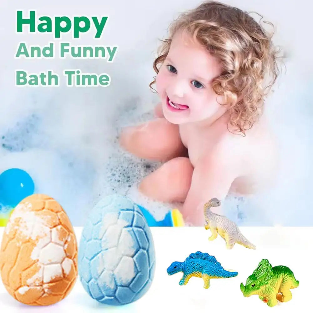 Kids Dinosaur Egg Bath Bombs 6-Pack – Surprise Toy Inside Kids Bath Bomb Set Oasis Select