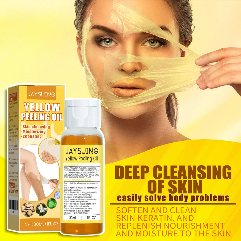 Jaysuing Whitening Yellow Peeling Oil – Dark Spot & Exfoliating Skin Peeling Oil Oasis Select