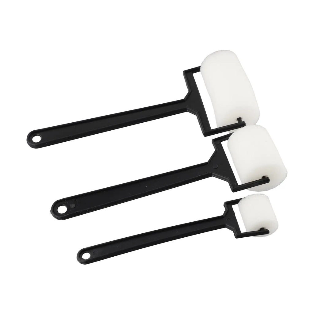 3pcs Sponge Paint Roller Brush /Foam Painting Roller/ Brush Plastic Handle Sponge Brushes Craft Tool Parts For Children/ Draw Oasis Select