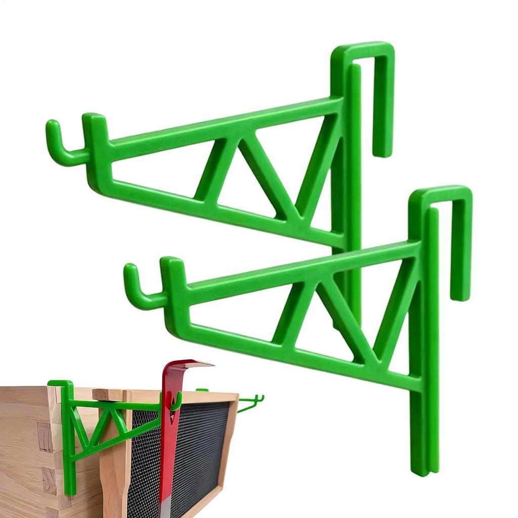 Beehive Frame Holder 2Pcs Heavy Duty Plastic Beekeeping Grip Frame Perch Bee Hive Support Rack Bracket Beekeeping Supplies Oasis Select