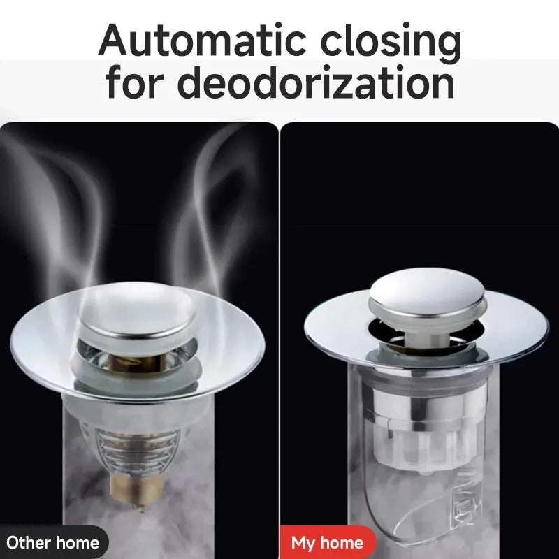 Universal Basin Pop-up Drain Filter Wash Basin Hair Sink Strainer Kitchen Bathtub Stopper Shower Plug Bathroom Tool Oasis Select