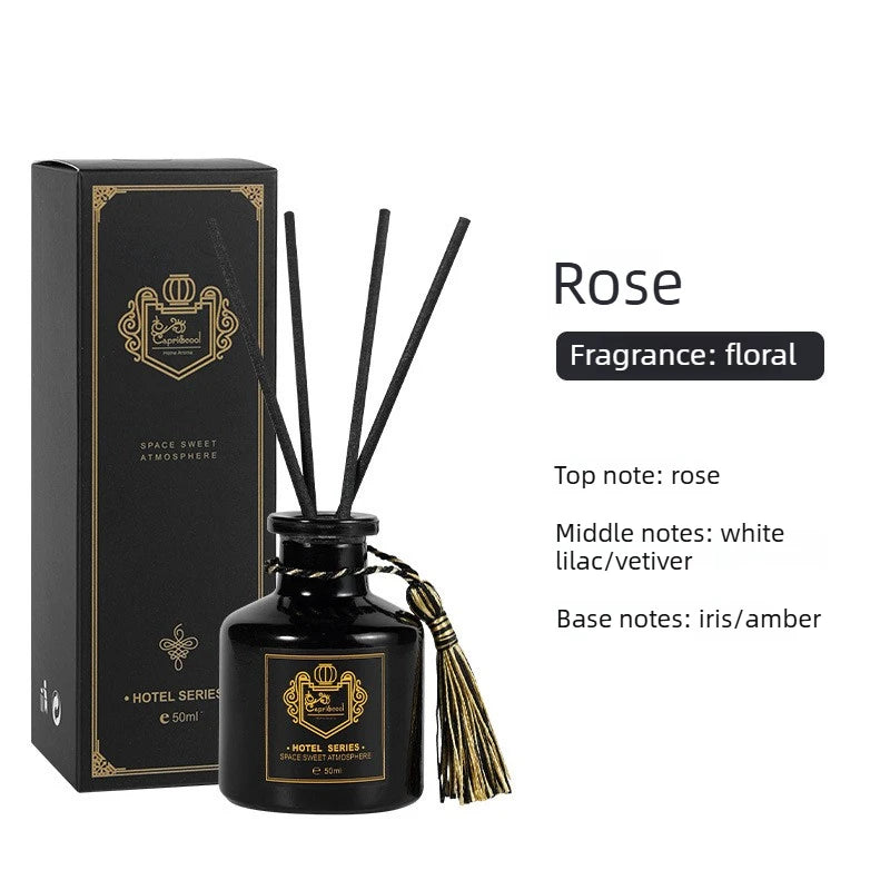 1 Bottle Reed Diffuser Sets with Fragrance Expanding Stick,Healton Shangri-La Hotel Aromatherapy Air Freshener Home Fragrance Oasis Select rose 50ml