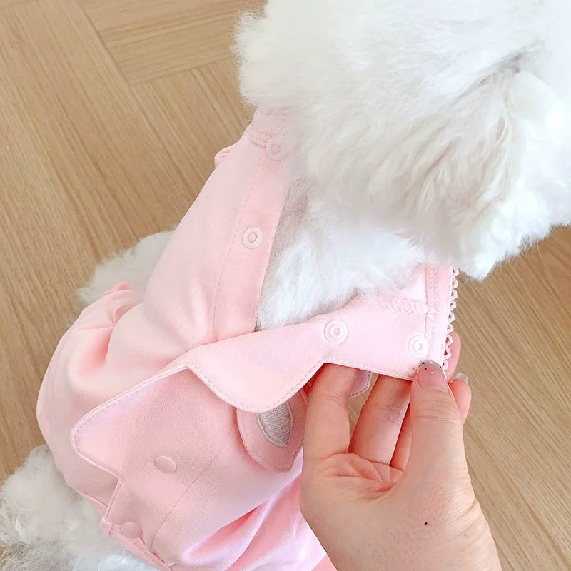 Cartoon Dog Vest Soft Breathable Pet T-Shirt for Small Medium Dogs Cats Puppy Clothes French Bulldog Chihuahua Bichon Costume Oasis Select