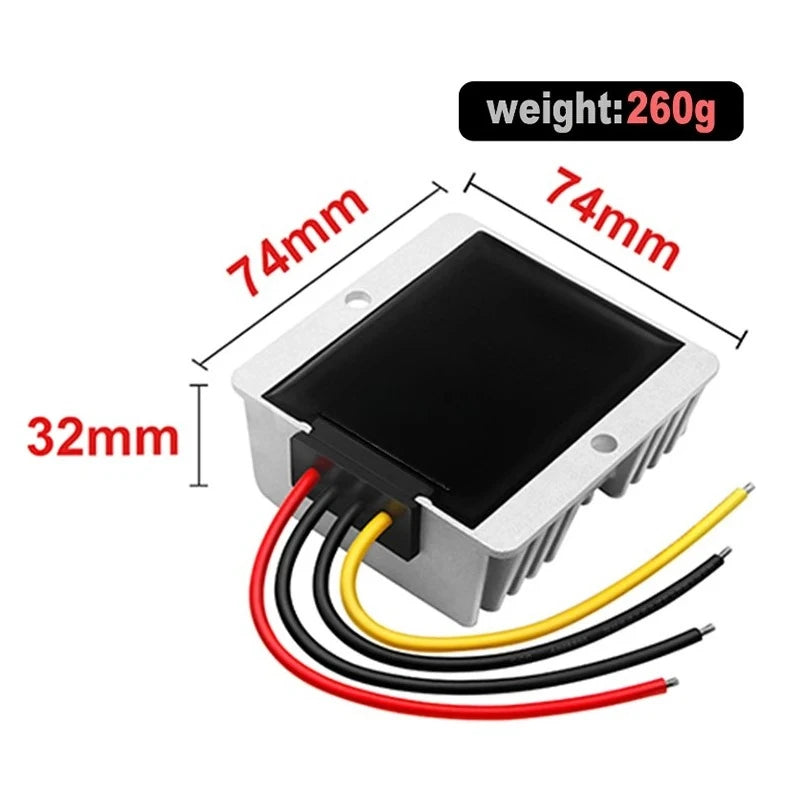Voltage Regulator Waterproof CE ROSH Step Down DC DC Converter Buck Power Supply Module24V 36V 48V 60V 72V 80V 85V to 12V 12V Oasis Select 20A 48V (30-60V) 12V