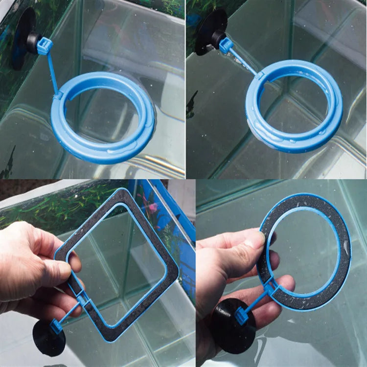 Aquarium Suction Cup Feeder Fish Tank Ring Feeder Fish Tank Station Floating Food Tray Feeder Fish Tank Accessory aquarium Oasis Select