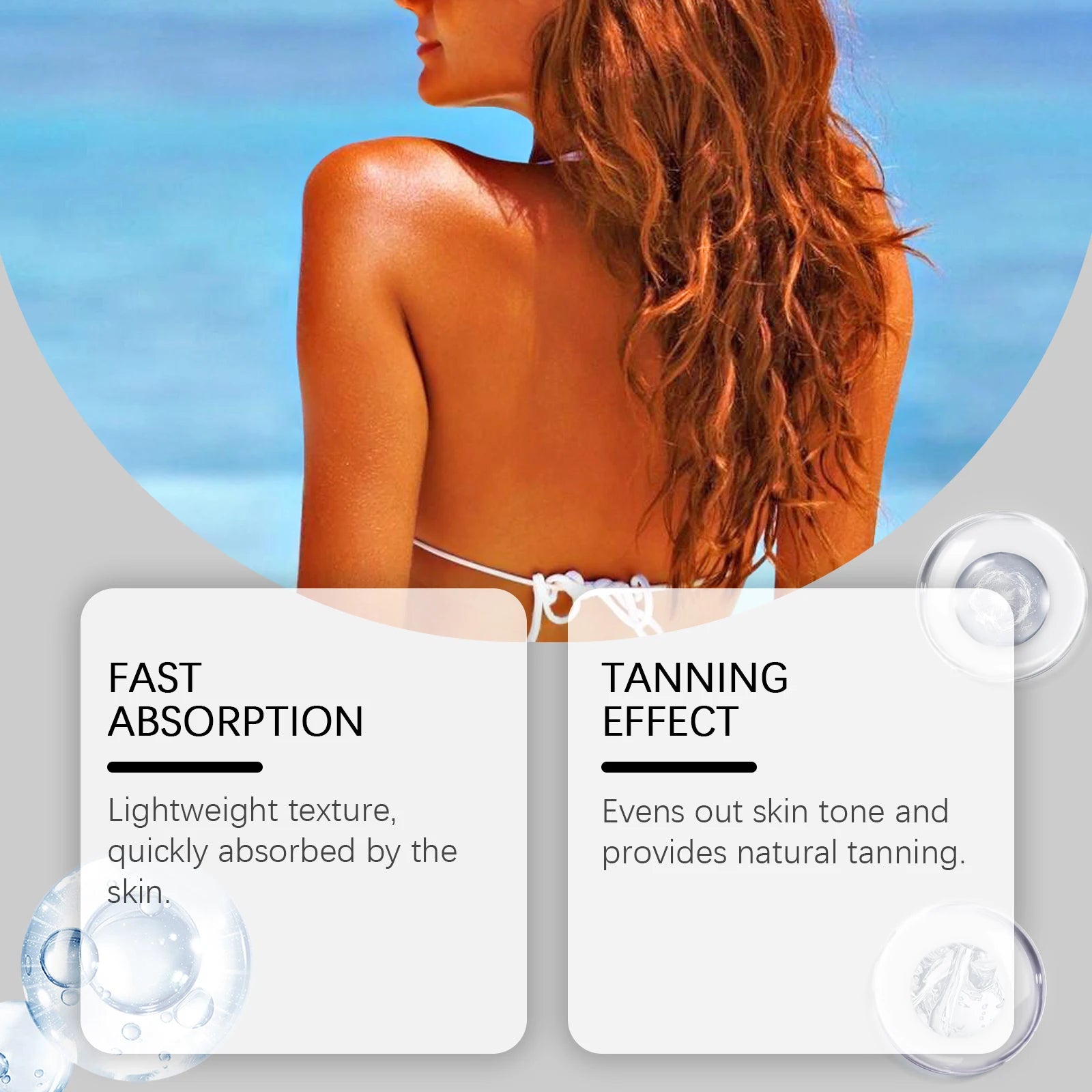 Moisturizing Body Tanning Oil Intensifier Get a Faster Darker Sun Tan Sunless Skin Tanning Oil for Face Body Summer Self Tanner Oasis Select