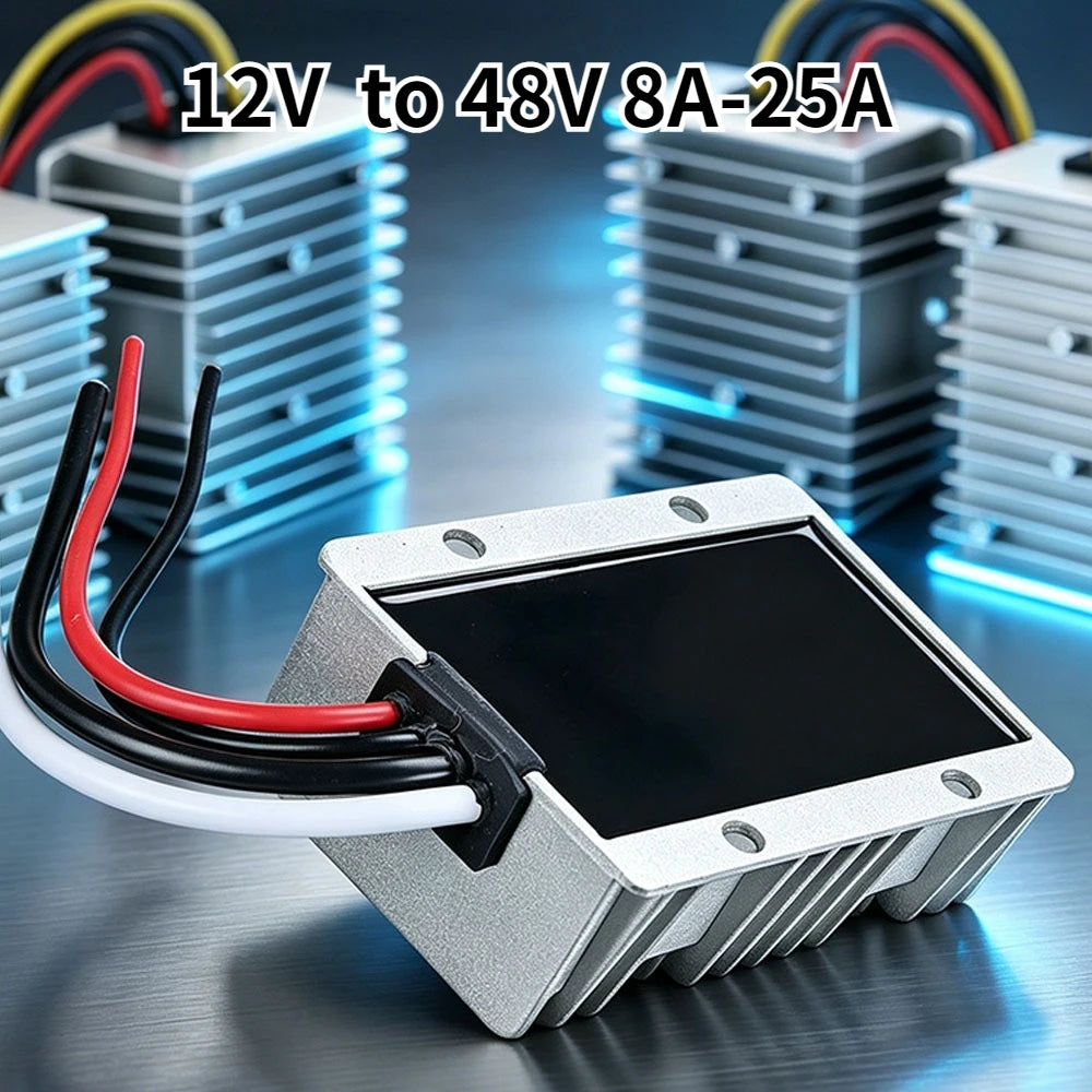 DC 12V Step up to 48V 8A-25A Converter Voltage Converter 48Volt Regulator Waterproof DC/DC Boost Transformer Power Supply Oasis Select