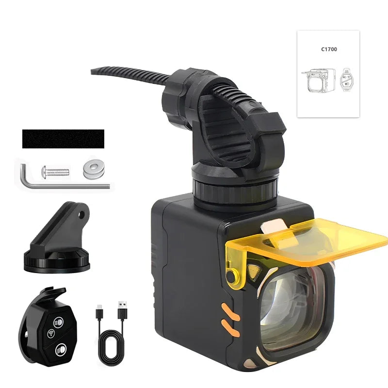 ZHIYU 1700 Lumen Bike Headlight | Type-C MTB Front Lamp