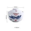 Japanese Ceramic 4.25Inch Stew Pot Bowl With Lid Steam Egg Soup Bowl Steaming Cup Slow Cooker Home Restaurant Tableware Oasis Select Style 3