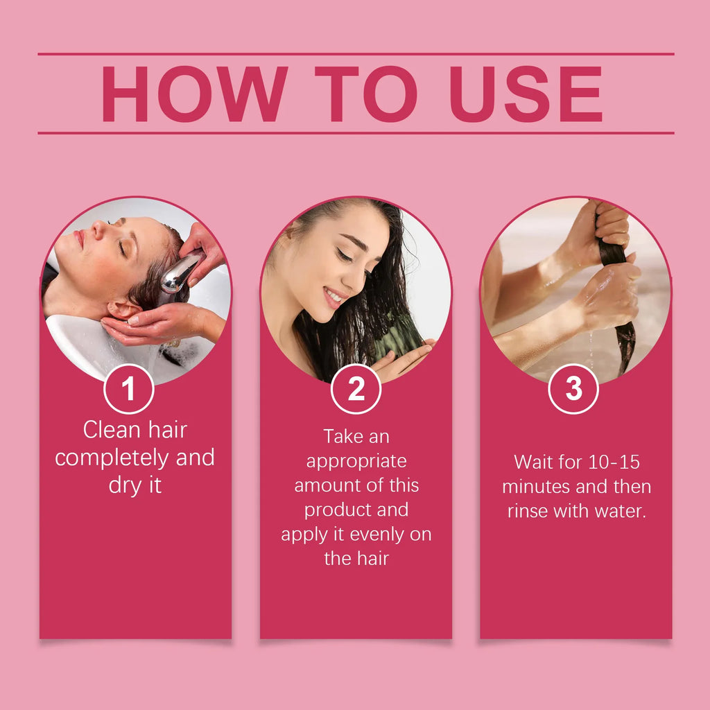 Hoegoa Keratin Hair Care Mask Nourish Smooth Scalp Massage Oil Control Keep Healthier Root Pure Plant Conditioner for Curly Hair Oasis Select