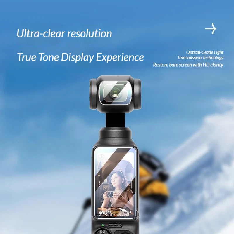 DJI OSMO Pocket 4/3/2 HD Tempered Glass Screen & Lens Protector