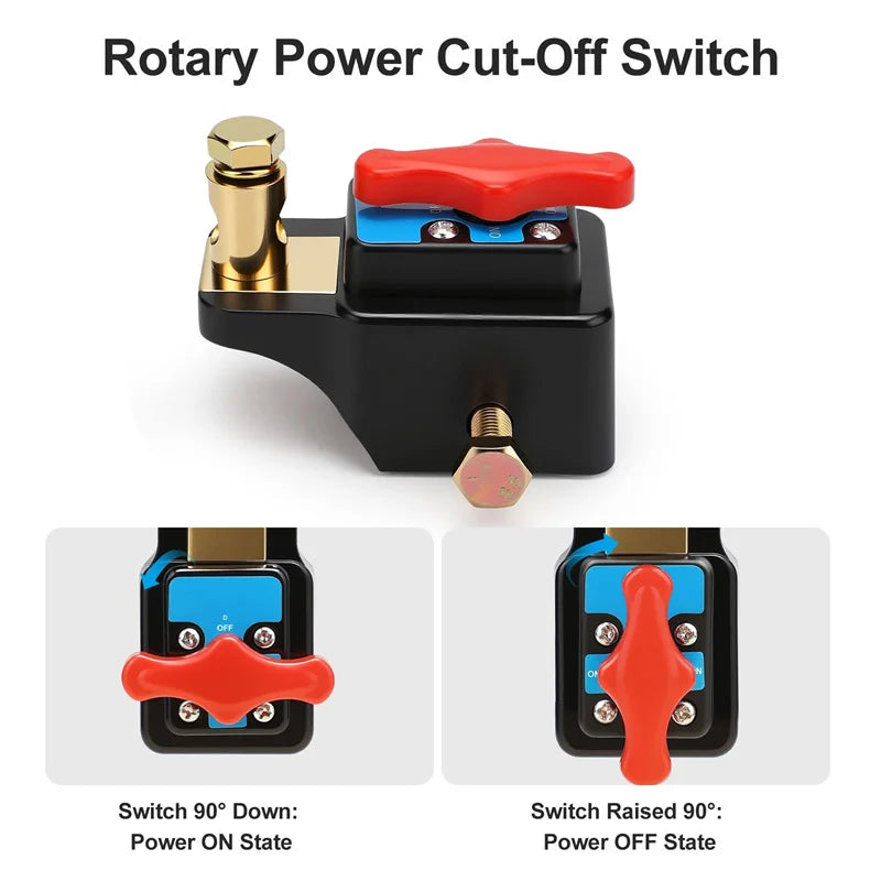12-24V Car Disconnect Switch Agricultural Vehicle High Power Cut-Off Switch Quick Cut-Off Switch Protector Kill Switches Oasis Select
