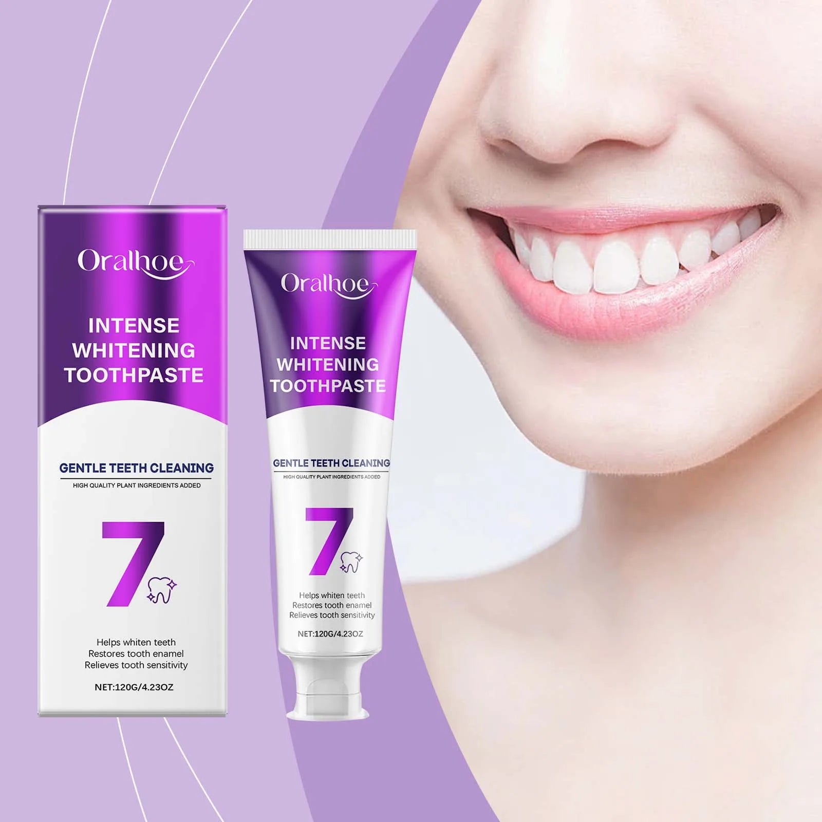 Tooth Stain Cleaning Toothpaste - 120g Gentle Whitening Formula For Yellow Stains - Polish Teeth, Promote Oral Health Oasis Select
