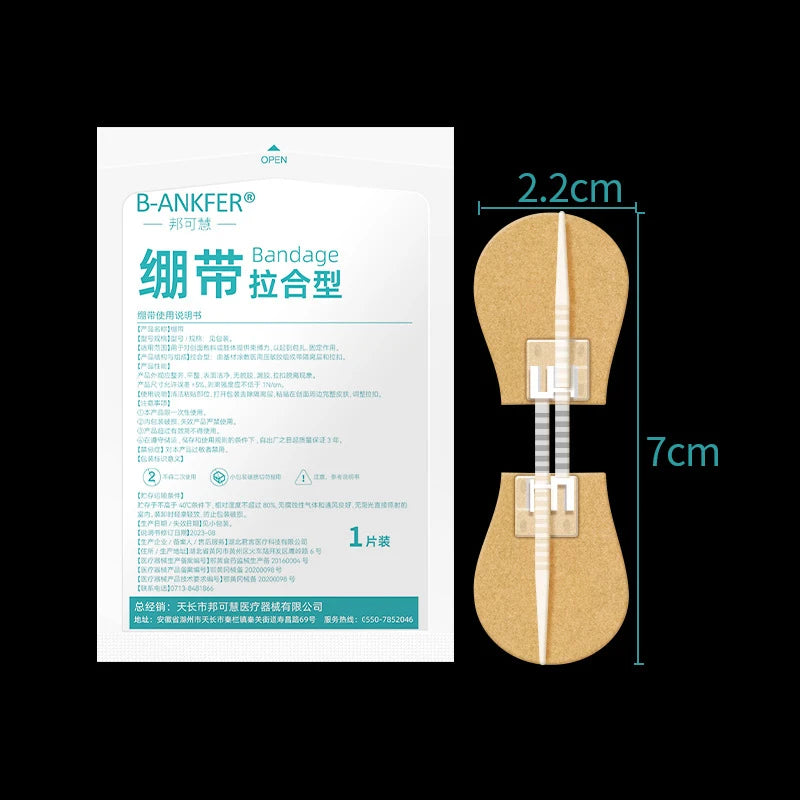 Zipper Wound Closure Patch – Hemostatic No-Suture Bandage