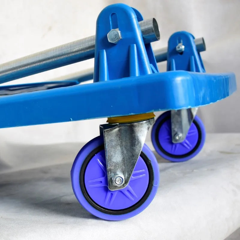 Trolley Portable Folding Silent Casters Handling Goods Trolley Silent Flat Truck Oasis Select