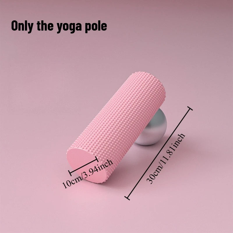 Solid EVA Foam Roller for Beginners Yoga Column Muscle Relaxer Massage Roller for Pilates Lumbar Relief Fitness Equipment Oasis Select Pink