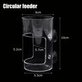 Acrylic Aquarium Feeders Ring Transparent Suction Cup Fish Tank Food Dispenser Fixed-Point Durable Floating Food Tray Feeder Oasis Select Circle