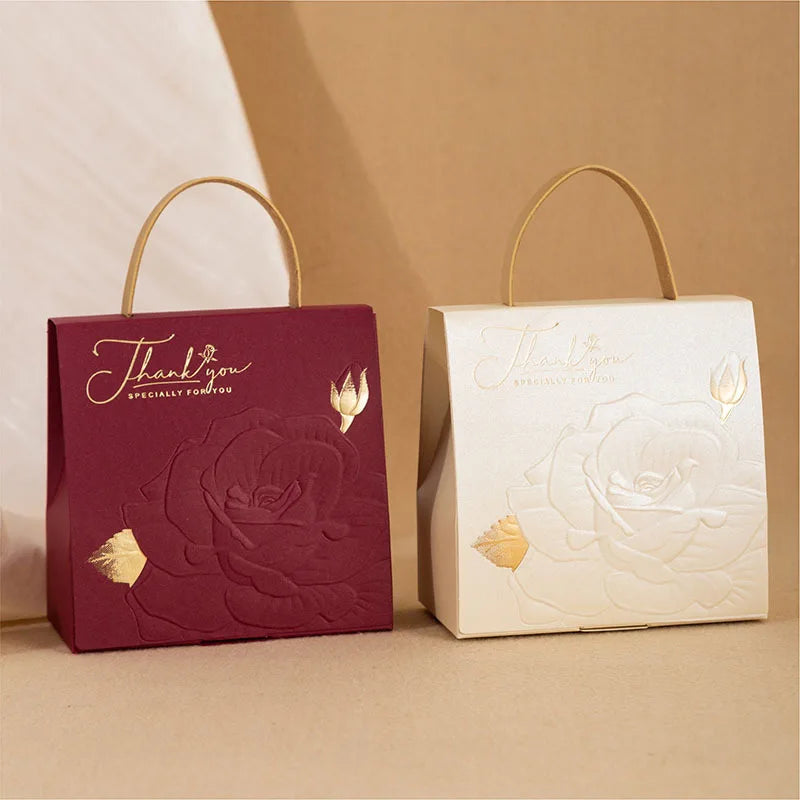 Creative Wedding Candy Bag New Portable Candy Box Wedding Party Favor Gift Box Paper Packaging Boxes Gift Bag Wedding Decoration Oasis Select