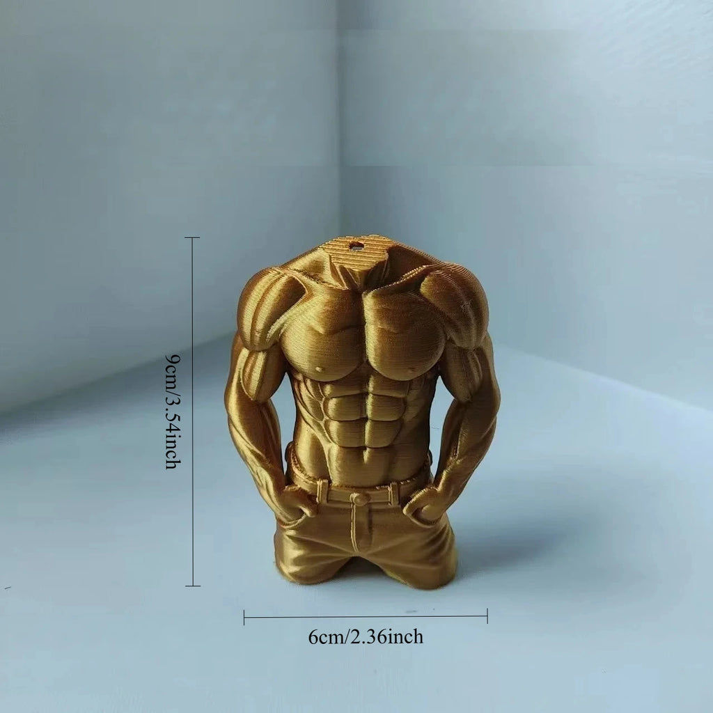 Cool Fitness Muscular Male Ornament 3DPrinted Home Desktop Ornament Diy Pendant Car Home Office Decor Gift Cute Trendy Accessors Oasis Select