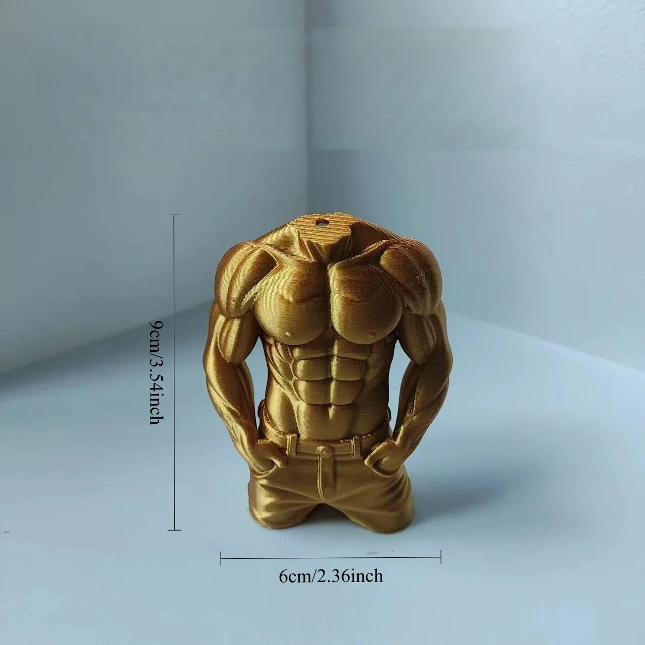Cool Fitness Muscular Male Ornament 3DPrinted Home Desktop Ornament Diy Pendant Car Home Office Decor Gift Cute Trendy Accessors Oasis Select