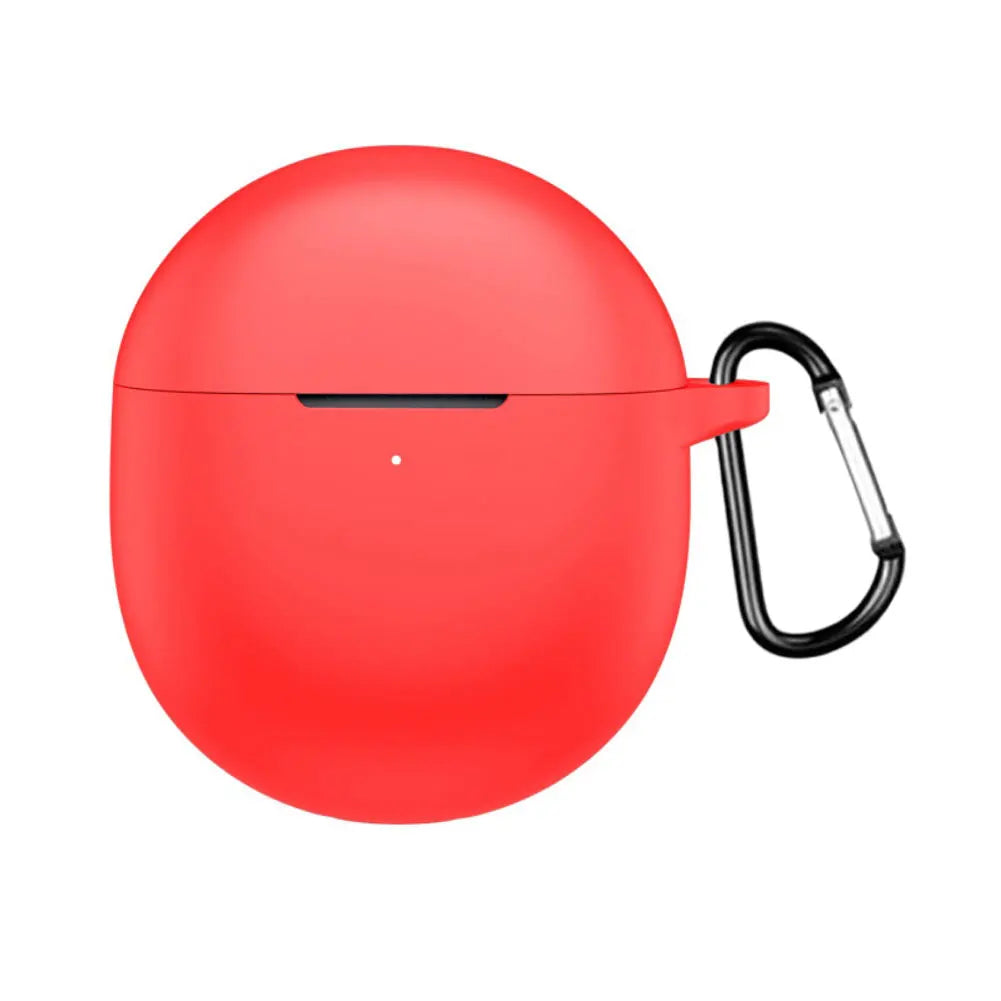 For Googles Pixel-Buds 2A 2025 Silicone Protective Case With Keychain In 5-color Wireless Earbuds Scratch Resistant Soft Cover Oasis Select Red