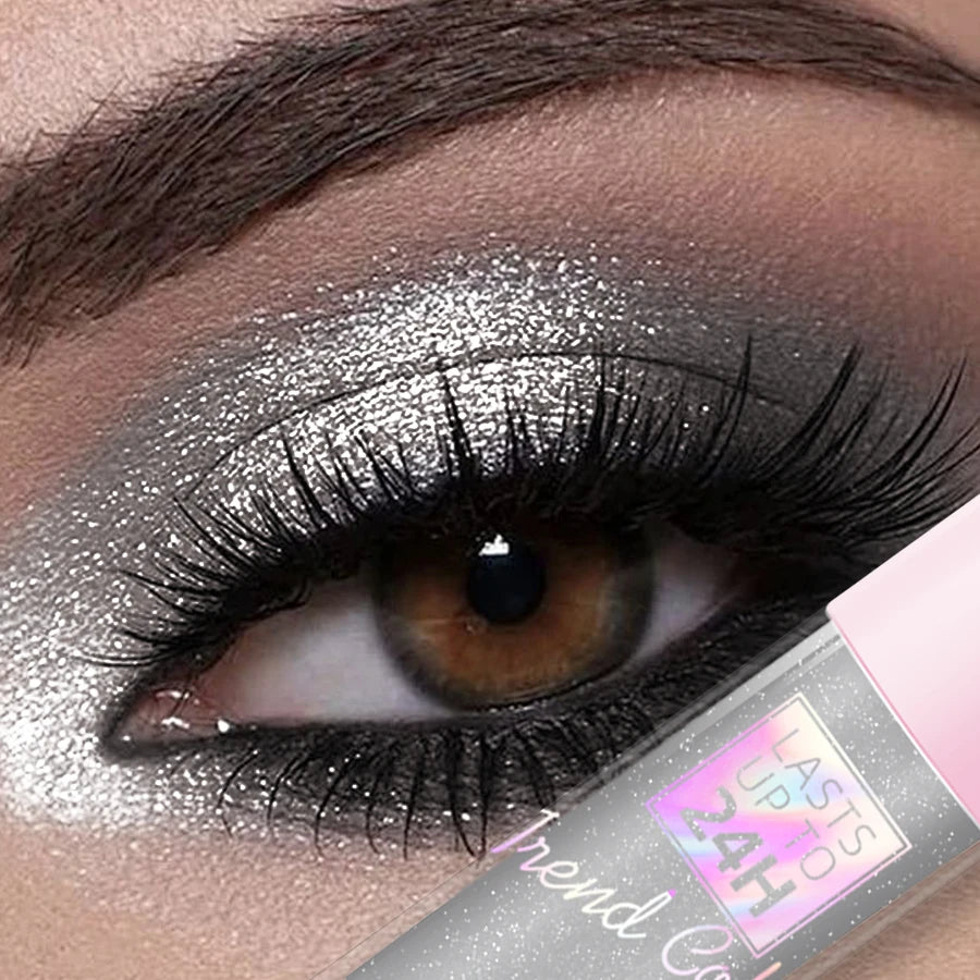 MCD Metallic Glitter Liquid Eyeshadow – Waterproof, 8 Shades