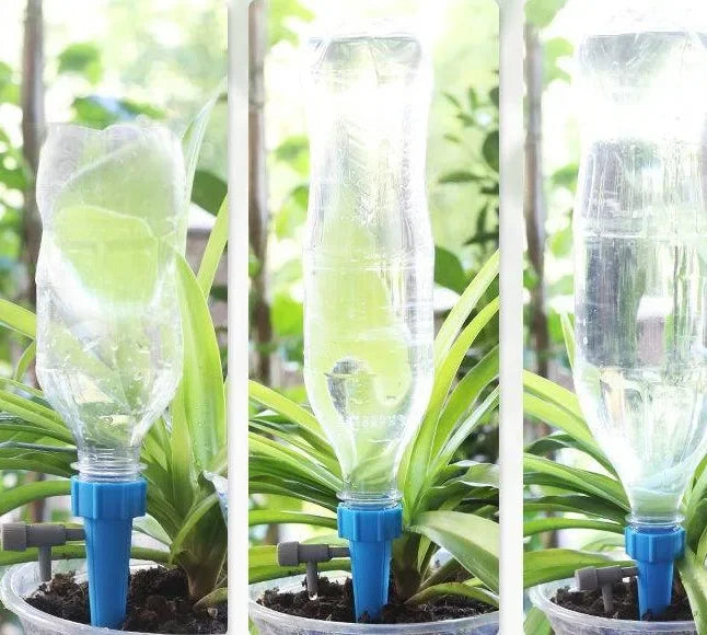 Self Watering Spikes for Indoor/Outdoor Plants,Self Watering Planter Insert with Adjustable Drip Valve Oasis Select