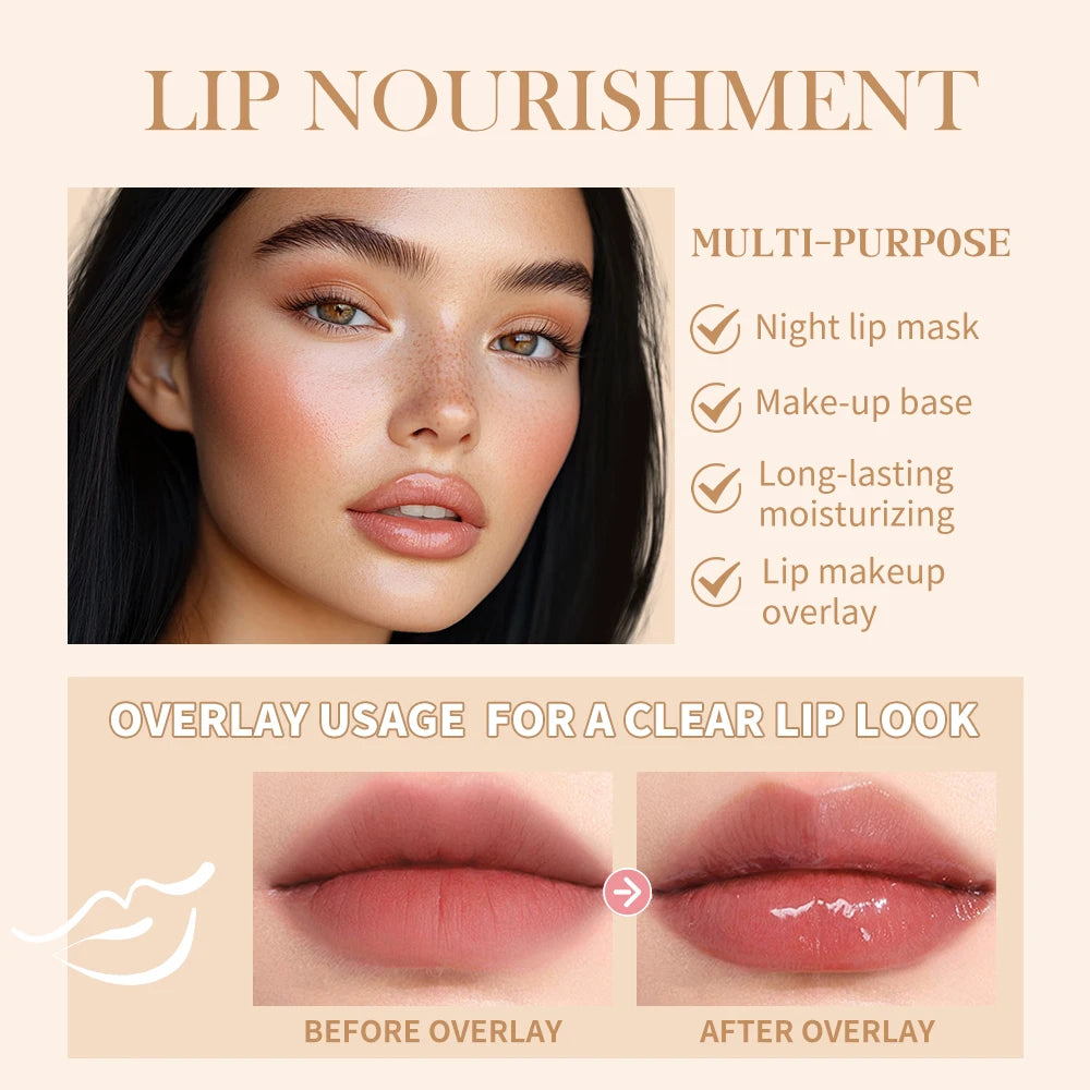 Summer Lip Balm Butter Moisturizing Mirror Lip Gloss Lip Vanilla Pink Sugar Coffee Cake Smell Lipstick Transparent Oil Makeup Oasis Select