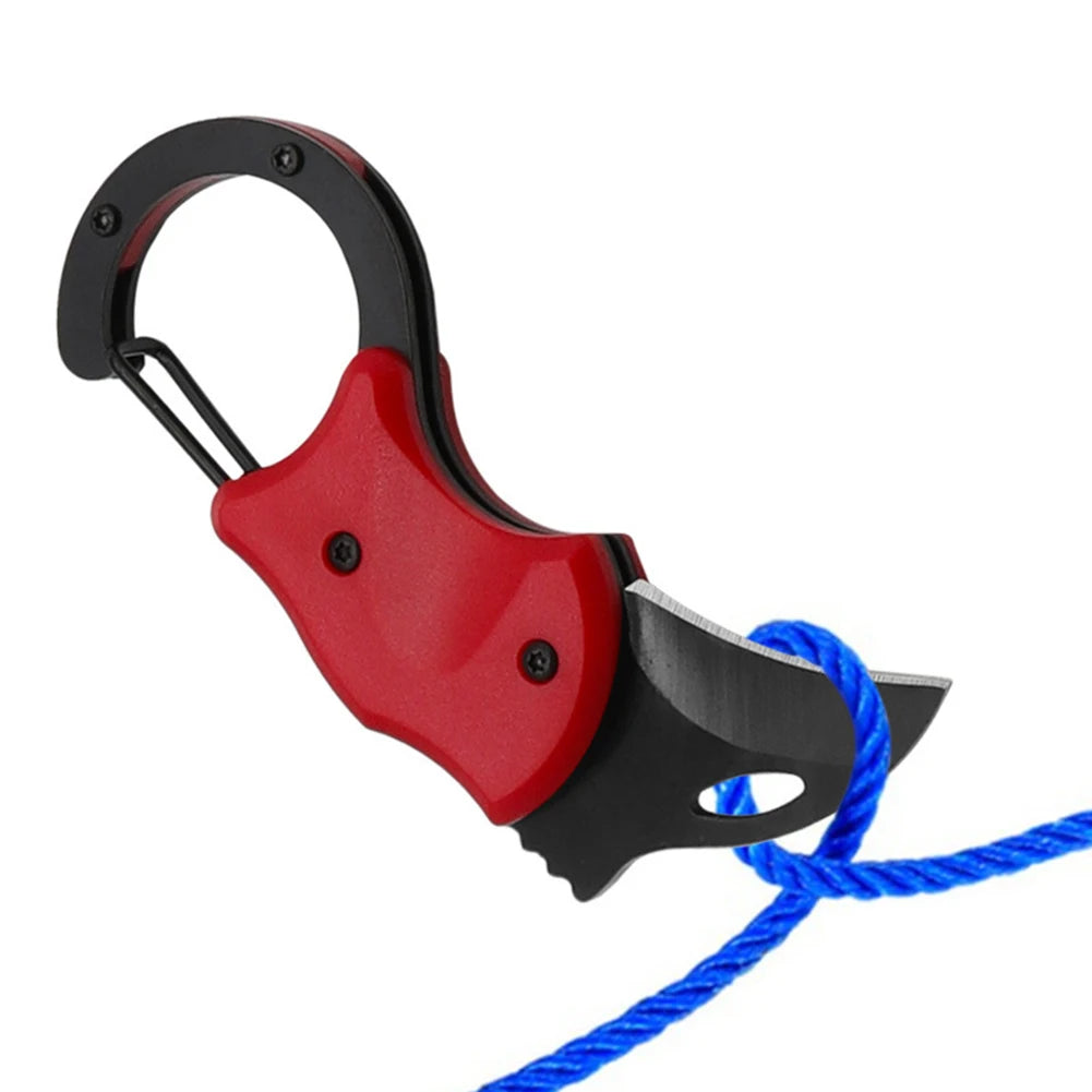 Mini Folding Cutter Carabiner Small Pocket Fox Self-Defense Folding Claw Knifes Carry Courier Keychain Open Box For Outdoor Tool Oasis Select