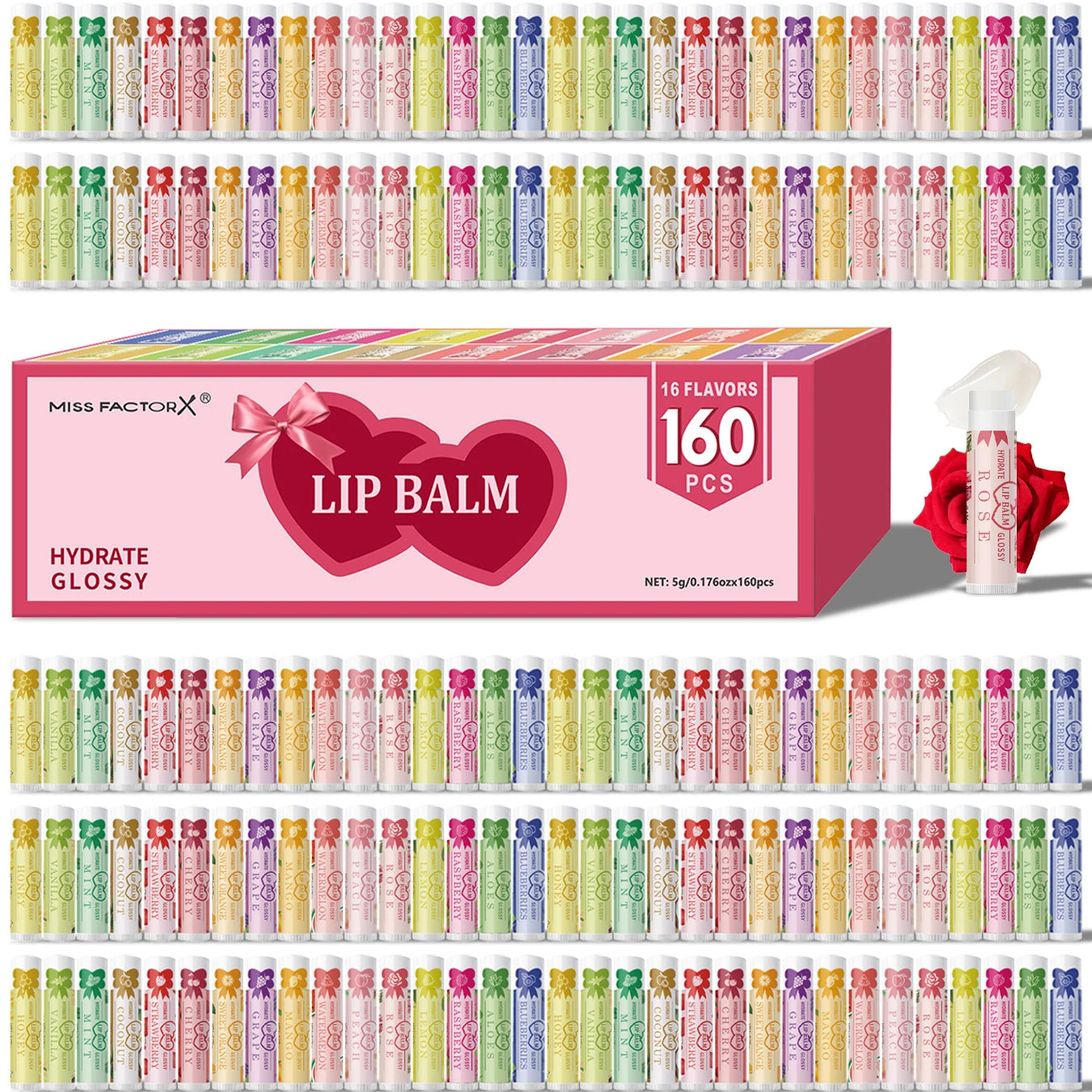 160 piece fruit jelly long-lasting moisturizing lipstick set for long-term travel care Oasis Select