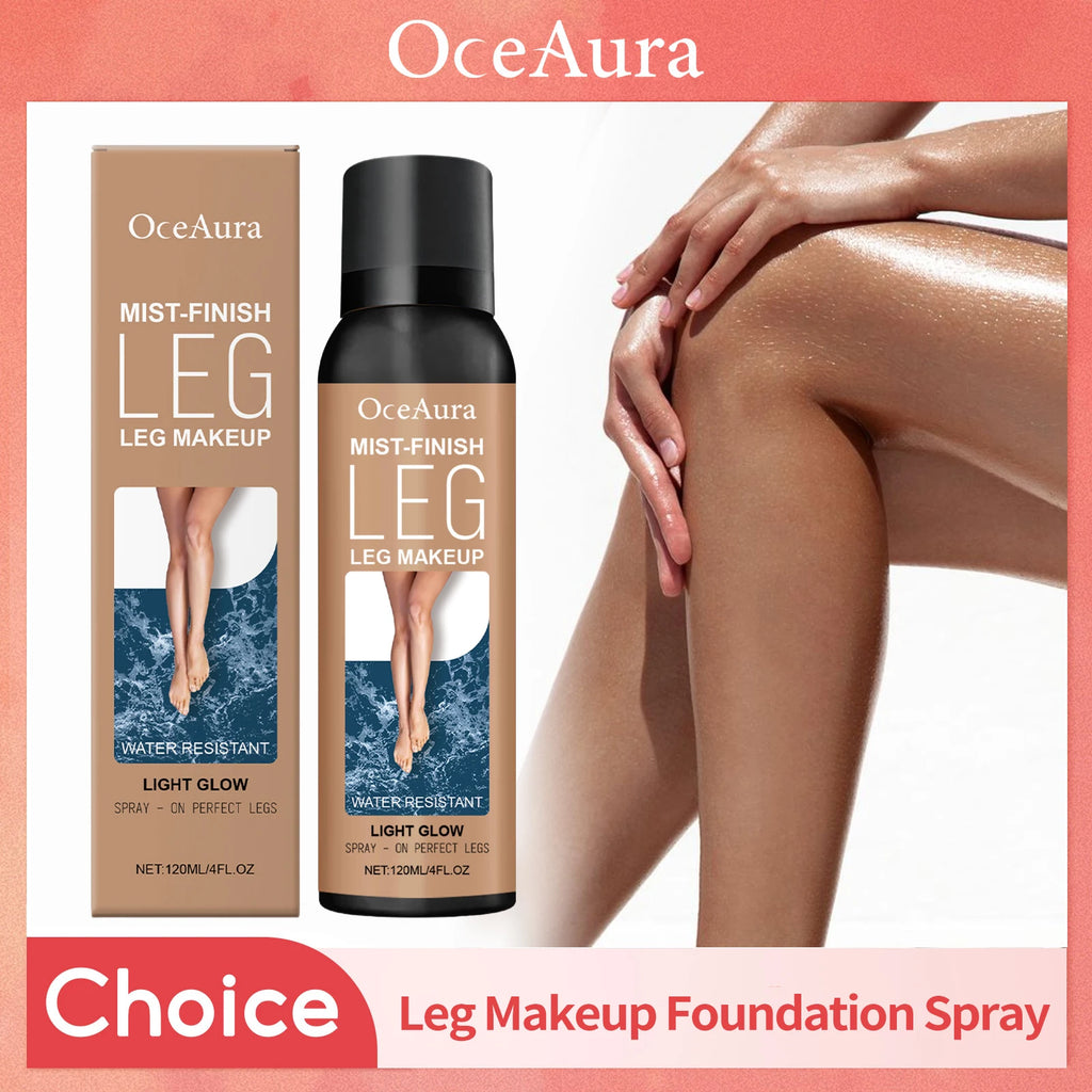 Bronze Leg Makeup Liquid Concealer Even Skin Tone Lasting Moisturizing Body Foundation Cover Tattoo Blemish Fake Tanning Spray Oasis Select