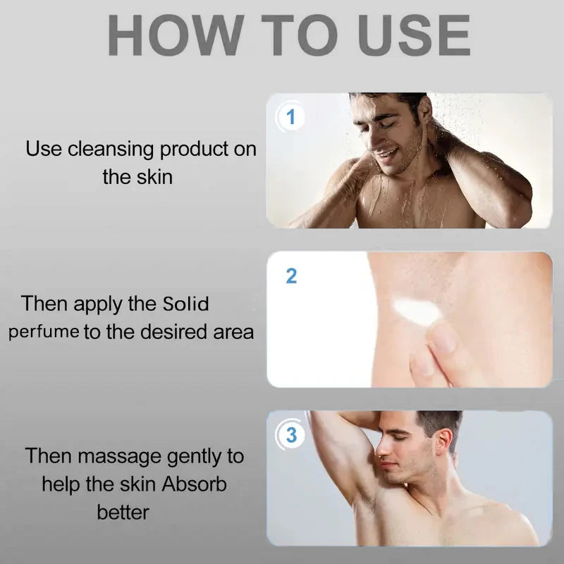 Men's Solid Fragrance Cream – Long-Lasting Fresh Scent Solid Fragrance Cream Oasis Select
