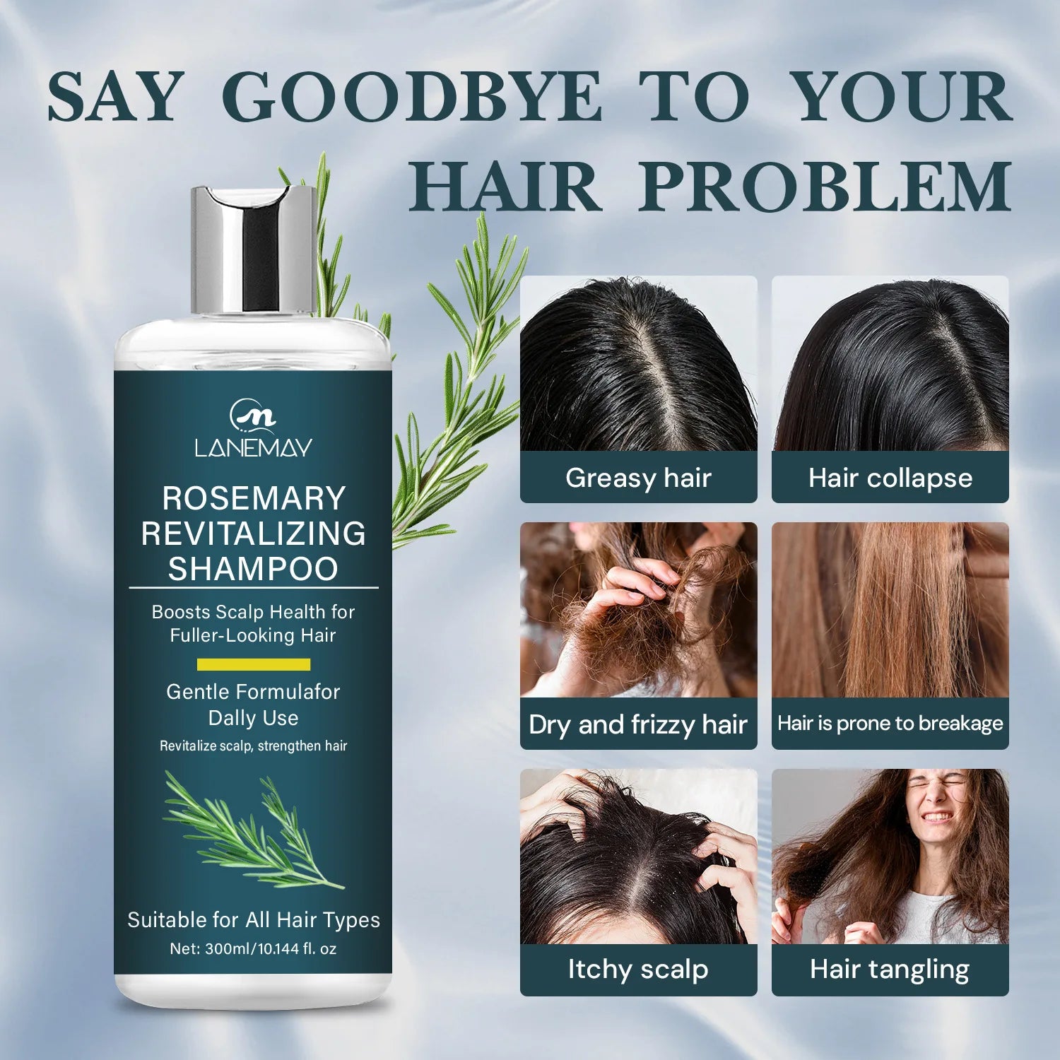 Rosemary Nourishing Shampoo – Strengthening & Fragrant 300ml