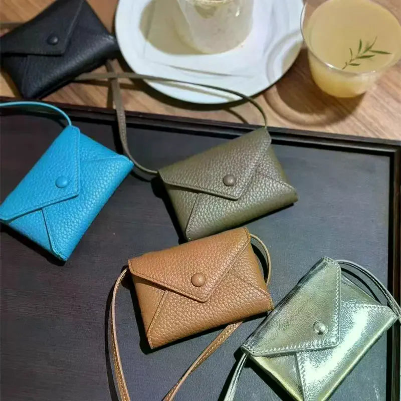 Fashion Mini Crossbody Bag Creative PU Leather Waist Bag Envelope Wallet Small Coin Bag Card Holder For Girl Gifts Oasis Select