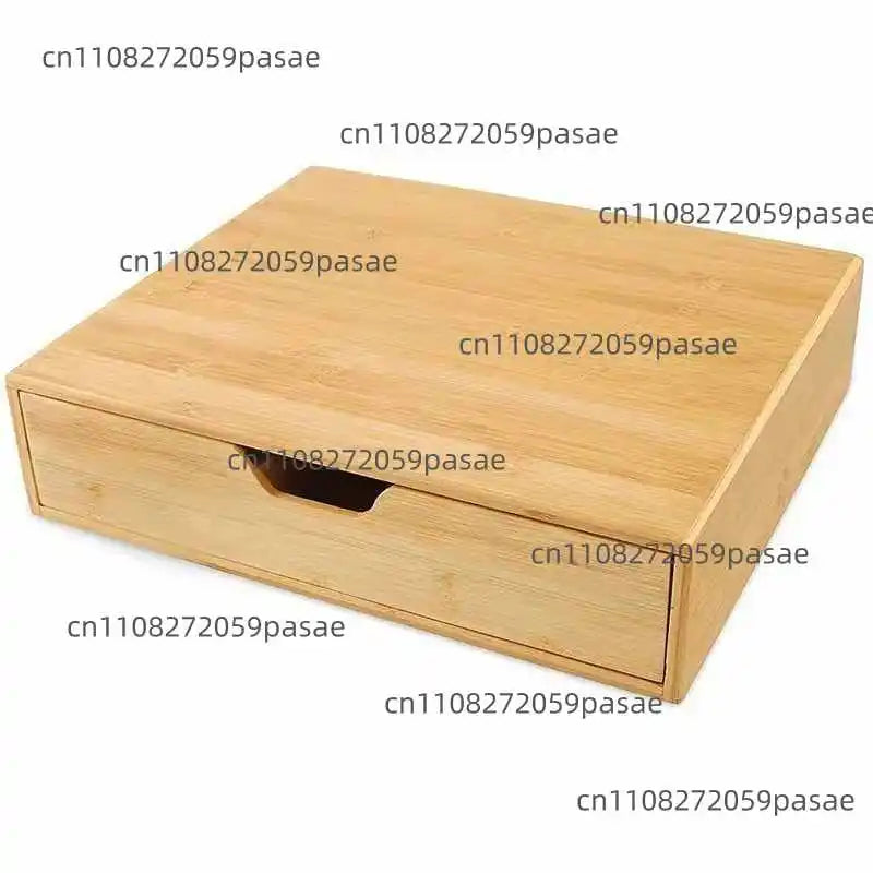 Bamboo Drawer Storage Box, Household Coffee Tea Capsule Storage Box, Tea Room Multi-Grid Coffee Storage Stand Oasis Select