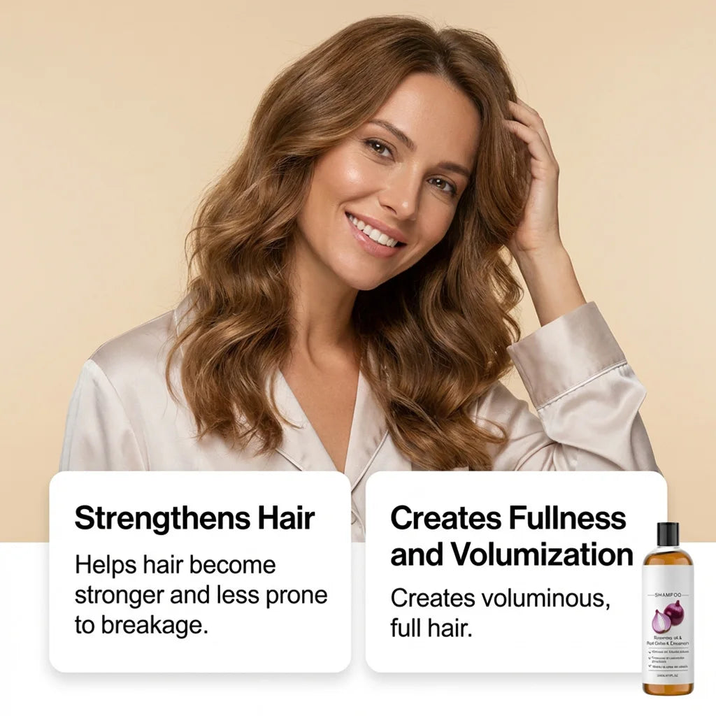 Red Onion & Rosemary Shampoo for Hair Growth & Hair Loss Hair Growth Shampoo Oasis Select