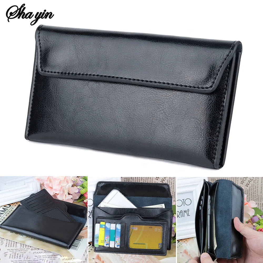 Saint.Bos Women's Genuine Leather Long Wallet | Large Capacity