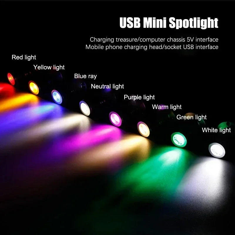 USB 5V Led Spot Light 1W 3W Surface Mounted Cabinet Showcase Counter Jewelry Lamp Rotatable Angle Ceiling Mini Spotlight Downlig Oasis Select