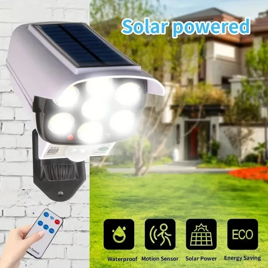 77 LED Solar Motion Sensor Light with Dummy Camera – IP65 Solar Security Light Oasis Select