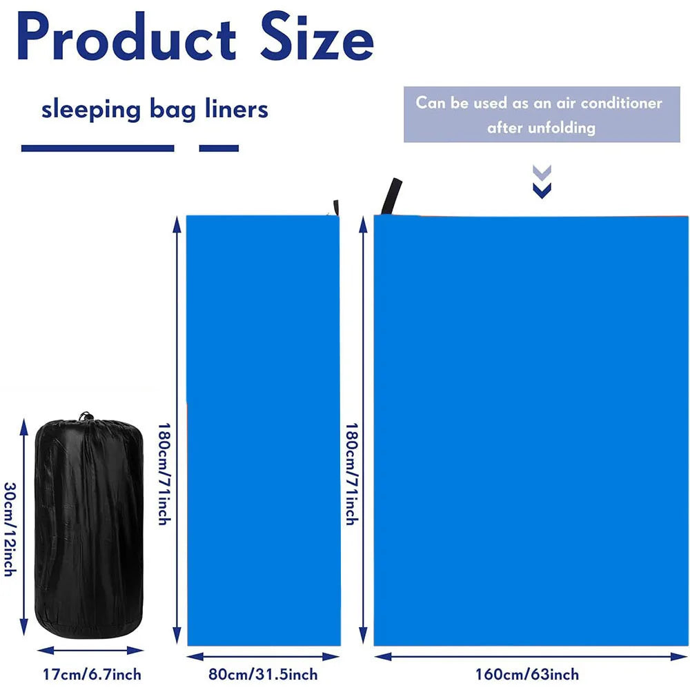 Soft Fleece Sleeping Bag Liner Camping Blanket Ultra-light Outdoor Travel Sheets Tent Bed Warm Sleeping Bag Oasis Select